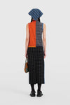 YANYAN KNITS 2025 Fall/Winter Collection: Stand-up Collar Vest (YYK-YYW25-1631-PS) - Color Block Design